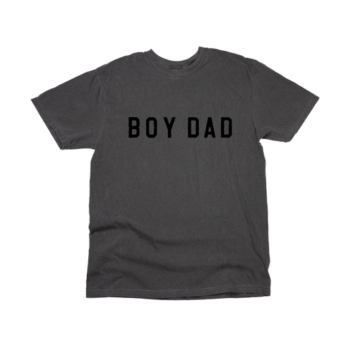 Boy Dad® (Across Front, Black) - Tee (Smoke)
