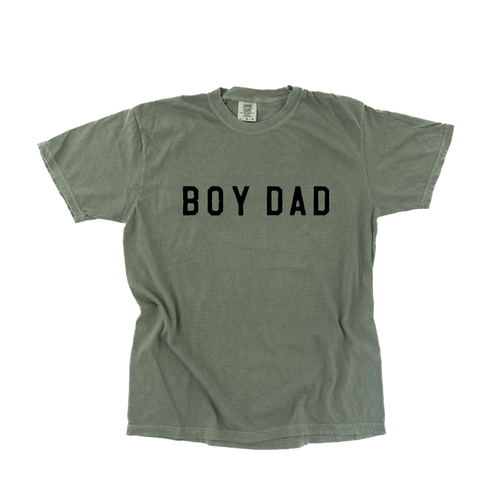 Boy Dad® (Across Front, Black) - Tee (Spruce)