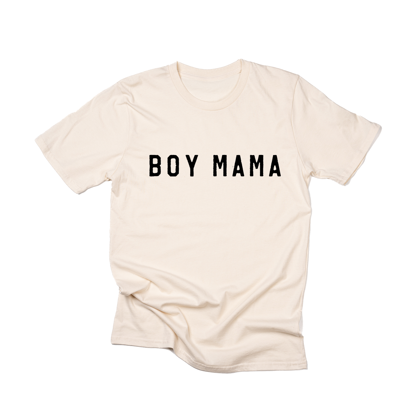 Boy Mama (Across Front, Black) - Tee (Natural)