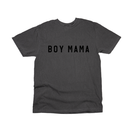 Boy Mama (Across Front, Black) - Tee (Smoke)