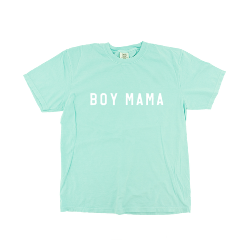 Boy Mama (Across Front, White) - Tee (Bahama)