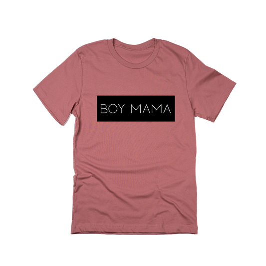 Boy Mama (Boxed Collection, Black Box/White Text) - Tee (Mauve)