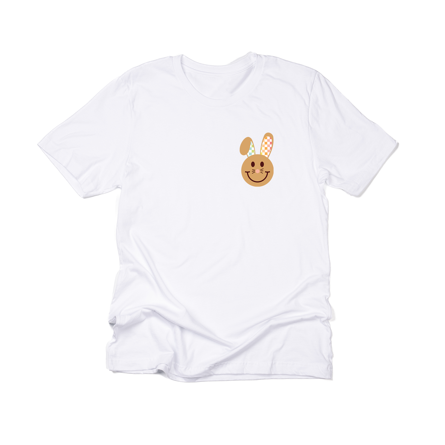 Bunny Smiley (Pocket) - Tee (White)