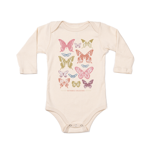 Butterfly Collection - Bodysuit (Natural, Long Sleeve)