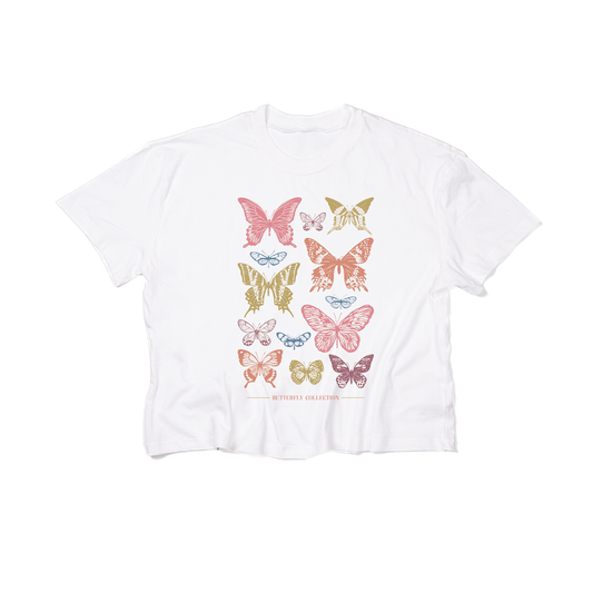 Butterfly Collection - Cropped Tee (White)