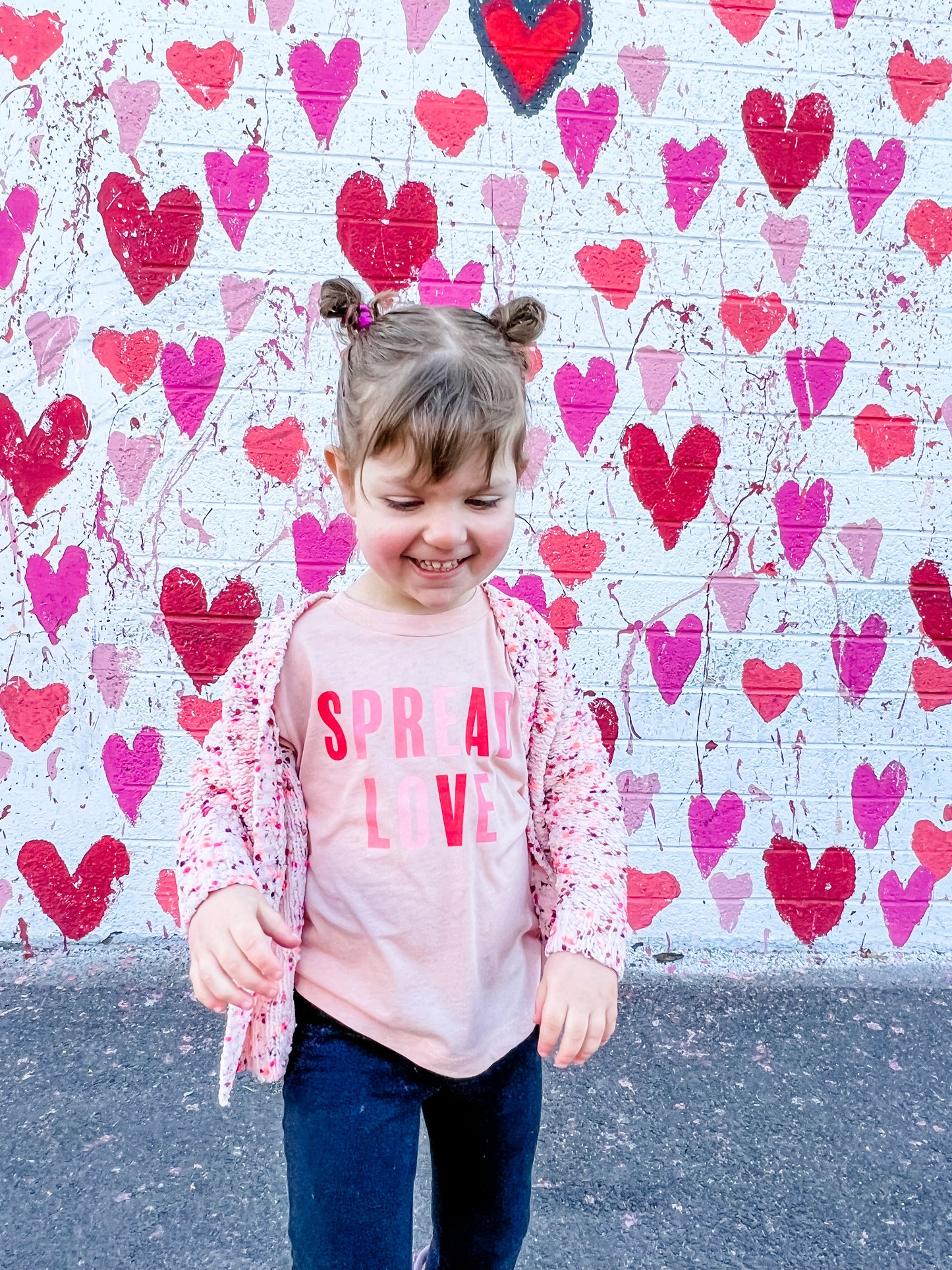 Spread Love - Kids Tee (Peach)