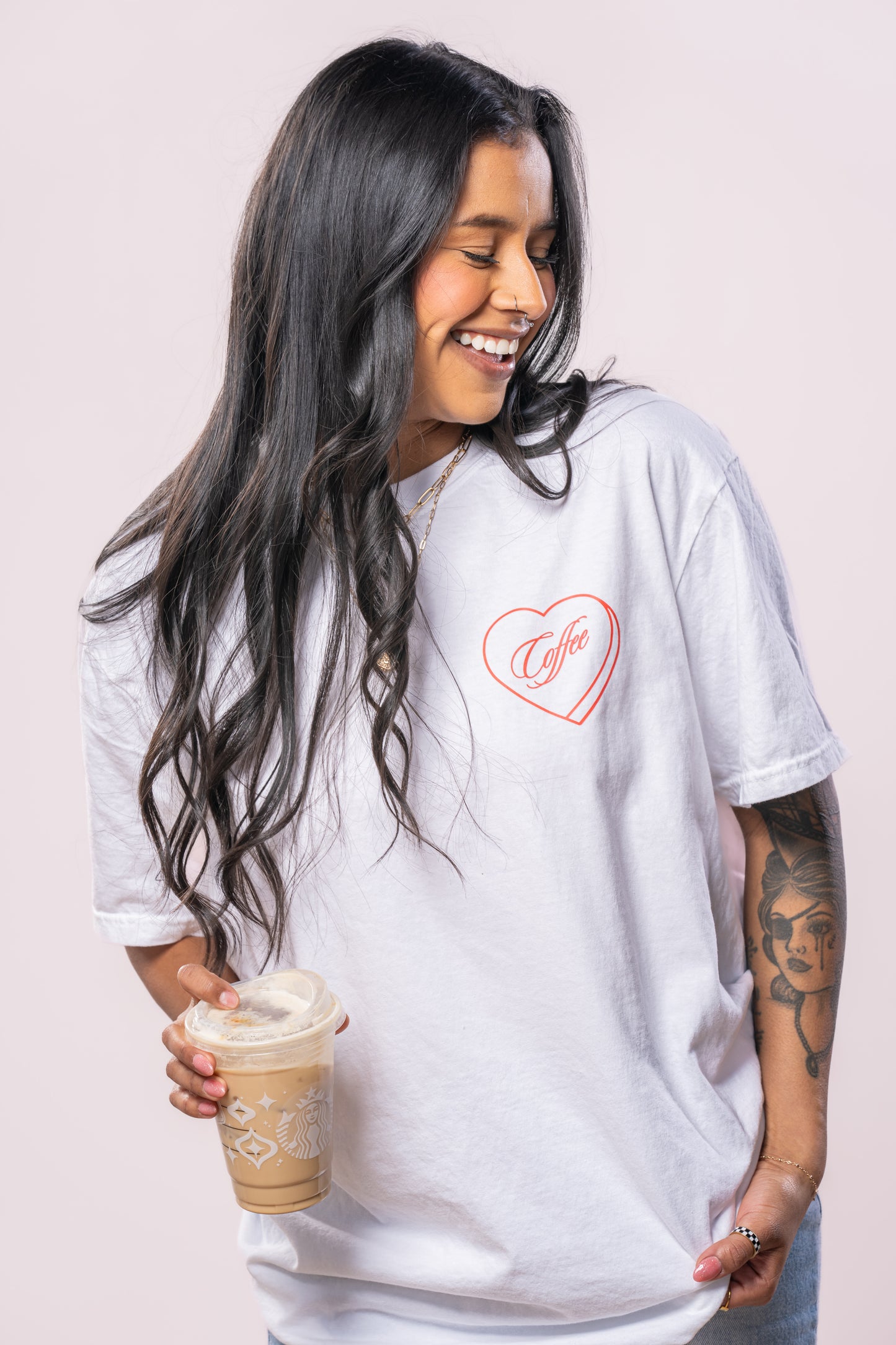 Coffee Lover - Tee (Vintage White, Short Sleeve)