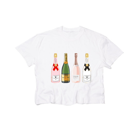 Champagne - Cropped Tee (White)