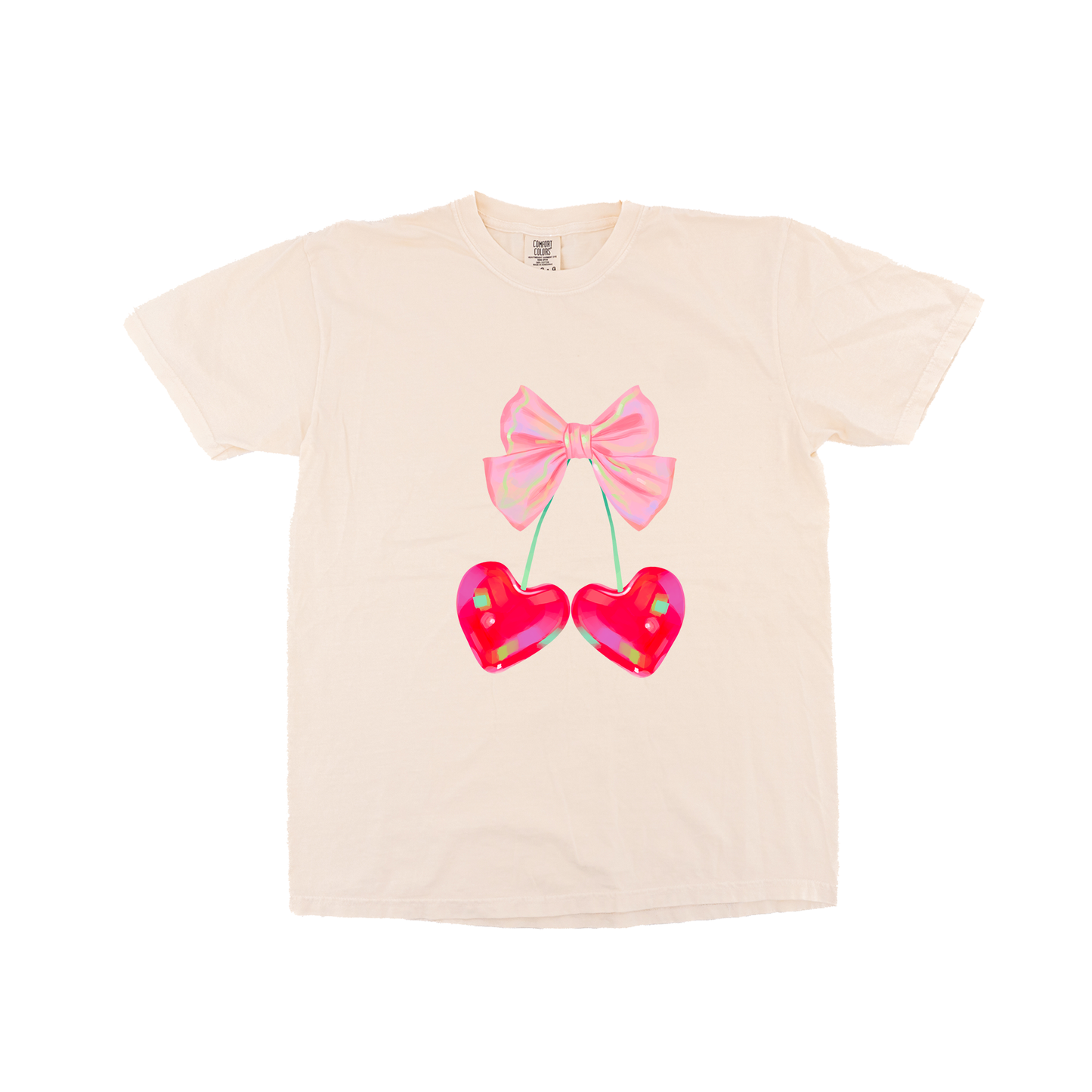 Cherry Bow - Tee (Vintage Natural, Short Sleeve)