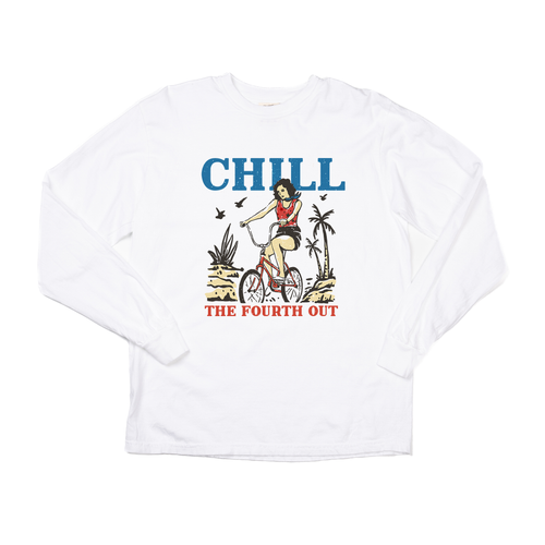 Chill the Fourth Out - Tee (Vintage White, Long Sleeve)