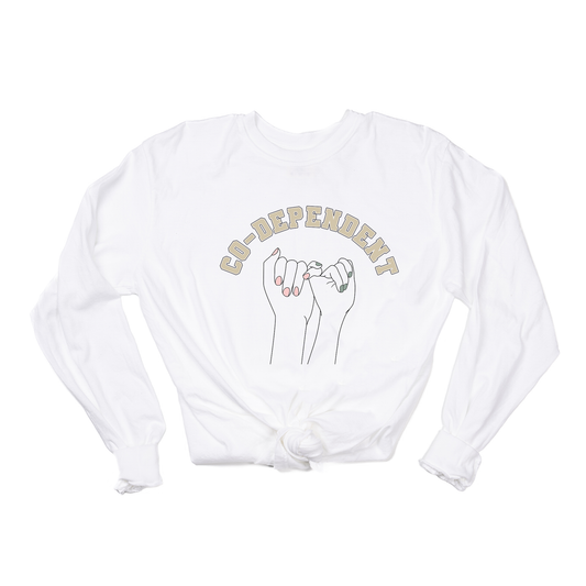 Co-Dependent Pinky Promise - Tee (Vintage White, Long Sleeve)