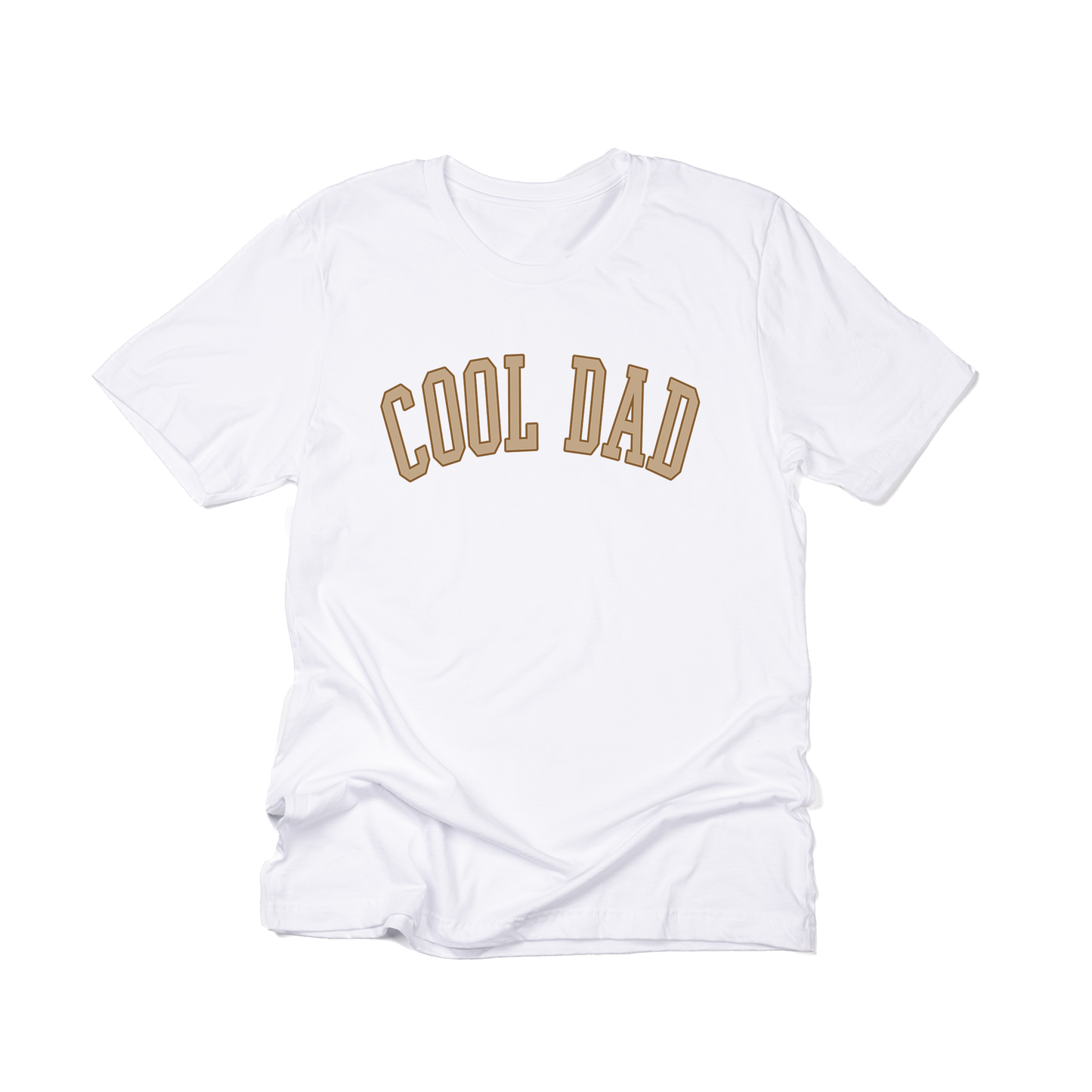 Cool Dad (Tan Varsity) - Tee (White)