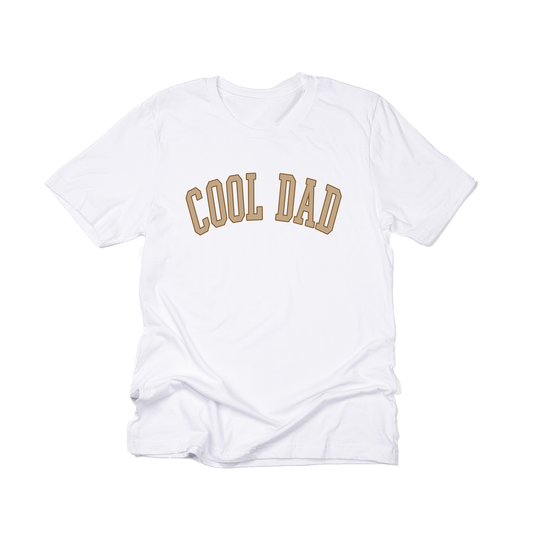 Cool Dad (Tan Varsity) - Tee (White)