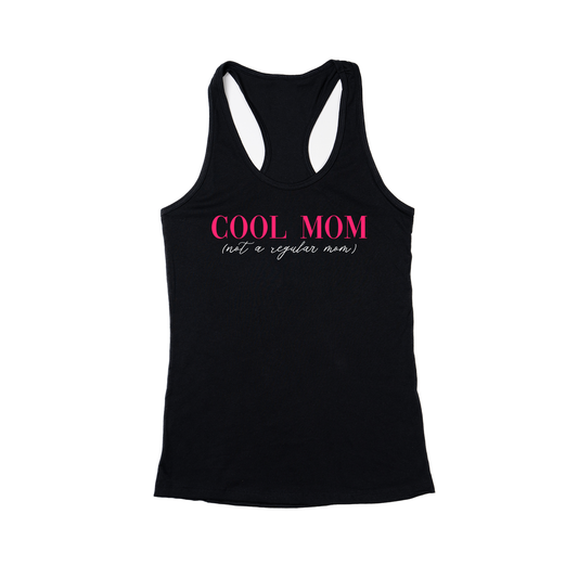 Cool Mom (Not A Regular Mom) - Women's Racerback Tank Top (Black)