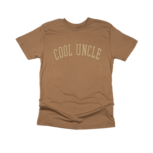 Cool Uncle (Tan Varsity) - Tee (Coyote Brown)