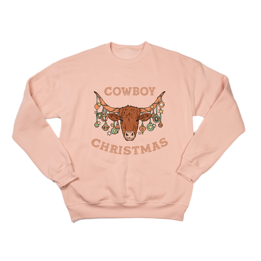 Cowboy Christmas - Sweatshirt (Peach)