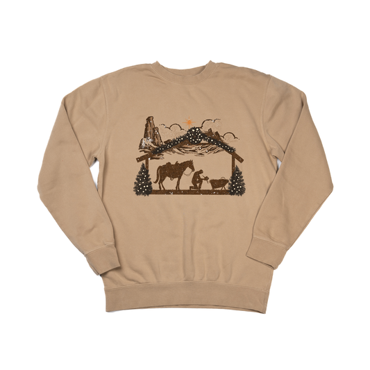 Cowboy Manger - Sweatshirt (Tan)