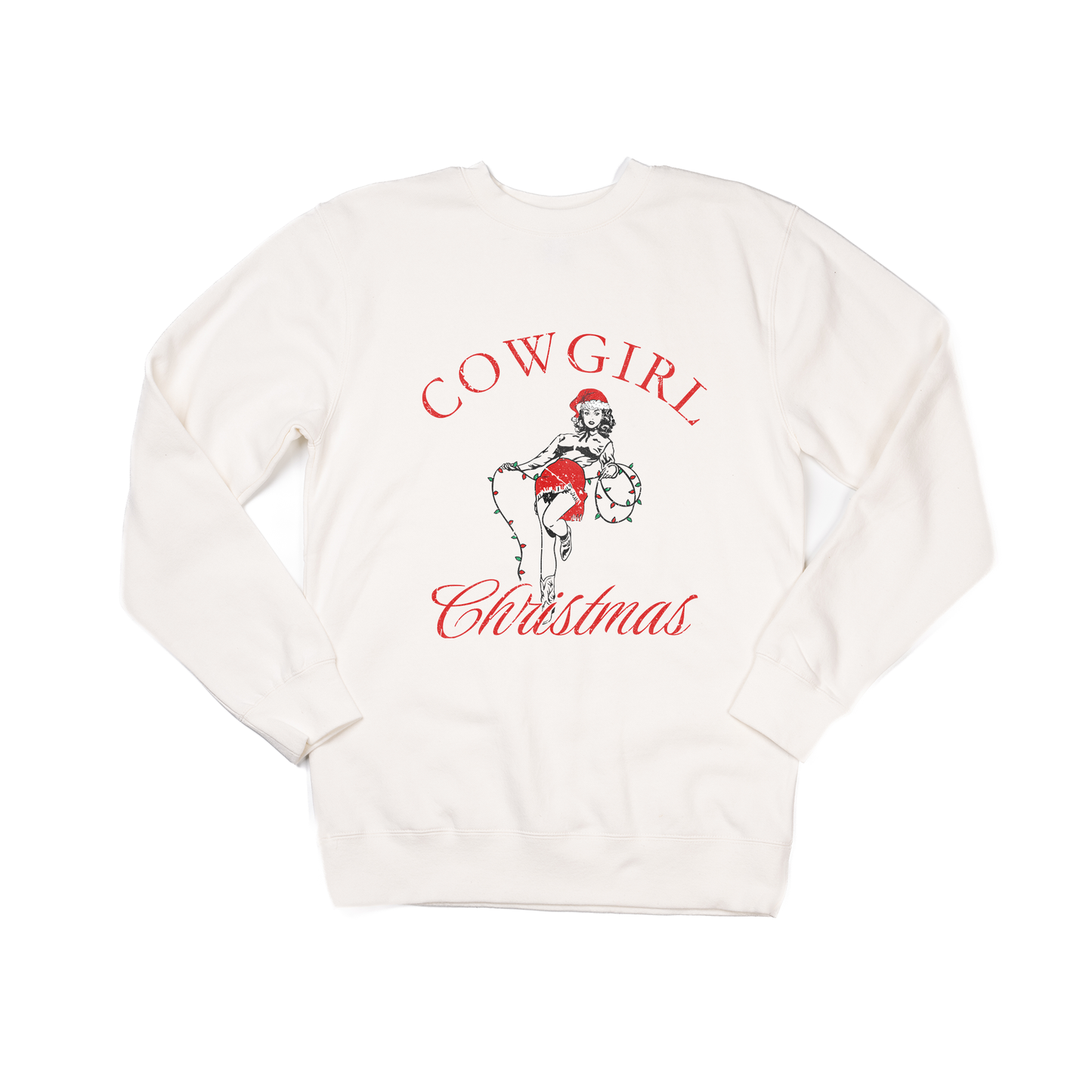 Cowgirl Christmas - Sweatshirt (Creme)