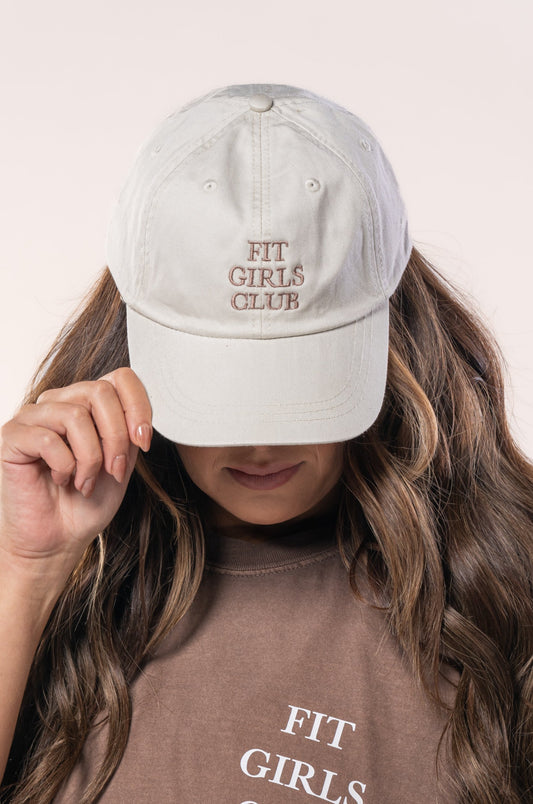 Fit Girls Club - Baseball Hat (Ivory)