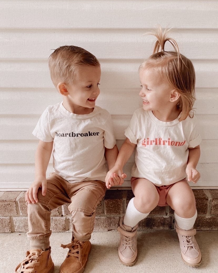 Heartbreaker (Black) - Kids Tee (Natural)