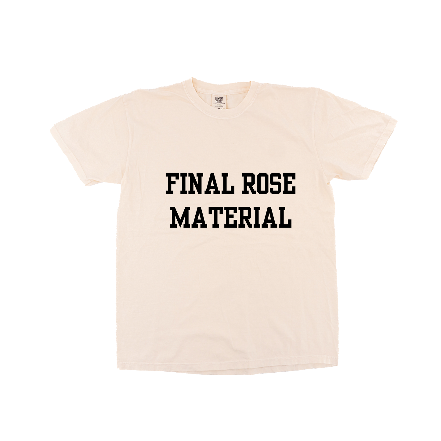 Final Rose Material (Black) - Tee (Vintage Natural, Short Sleeve)