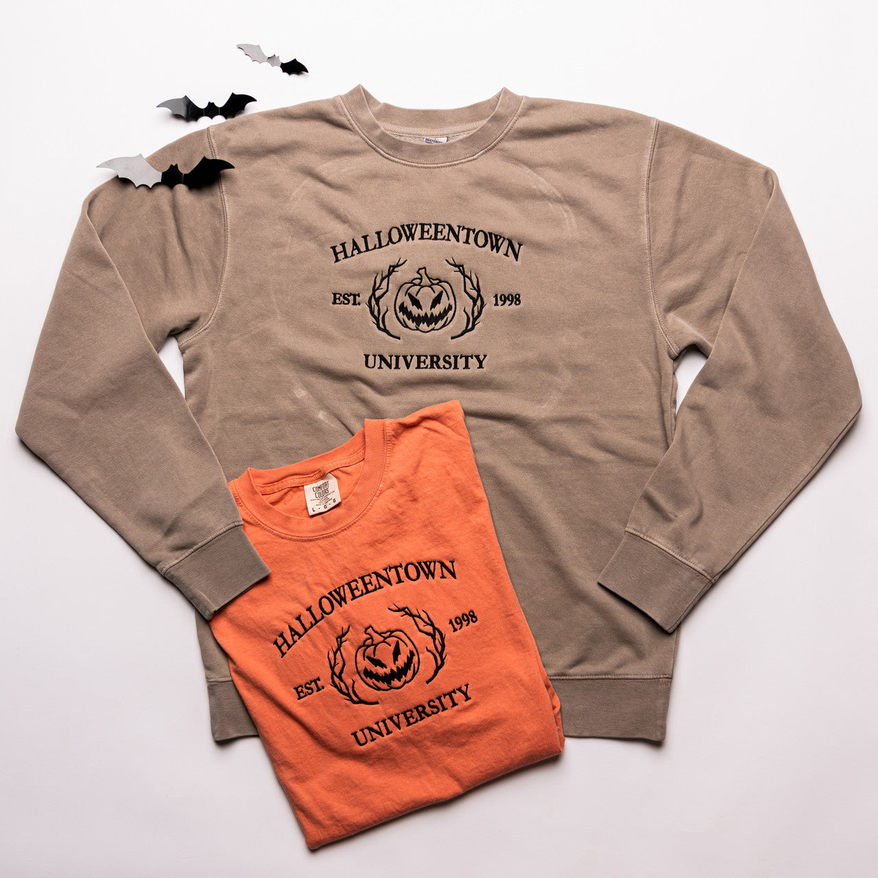 Halloween Town University - Embroidered Sweatshirt (Cement)
