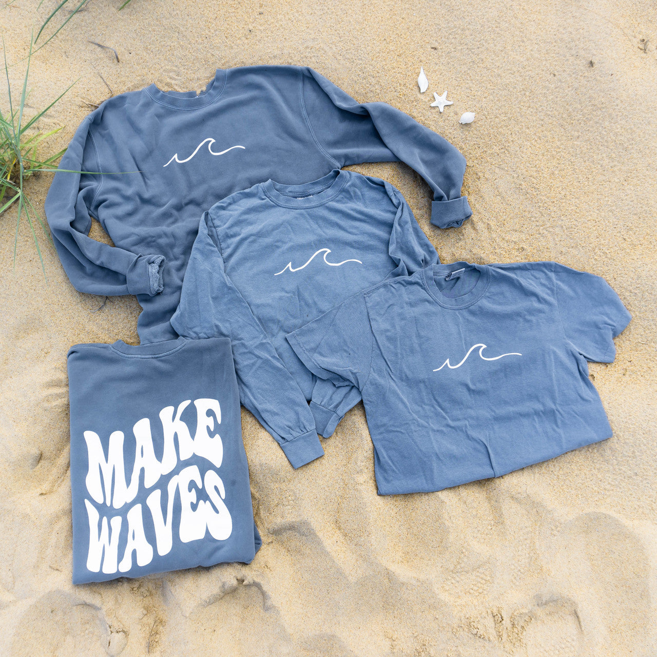 Make Waves - Tee (Slate, Long Sleeve)