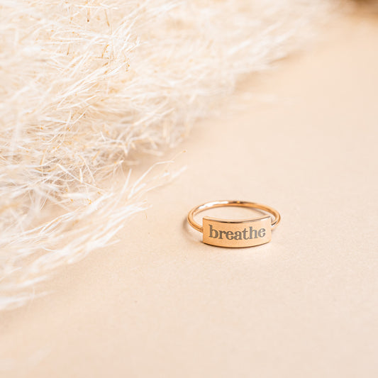 Breathe - Bar Ring