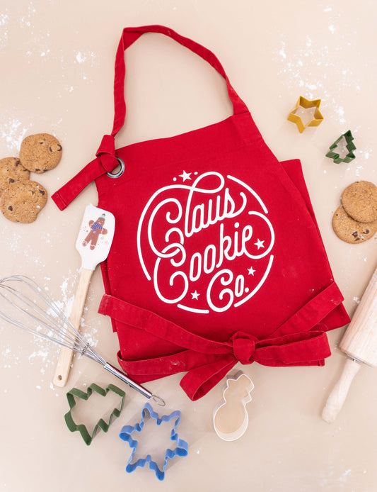 Claus Cookie Co. - Apron (Red)