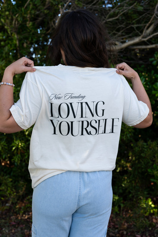 Now Trending: Loving Yourself - Tee (Vintage Natural, Short Sleeve)