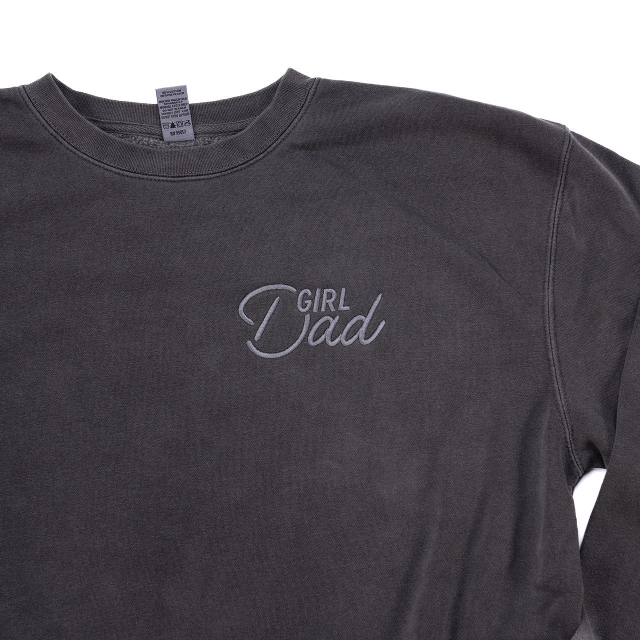 Girl Dad® (Ace, Pocket) - Embroidered Sweatshirt (Charcoal)