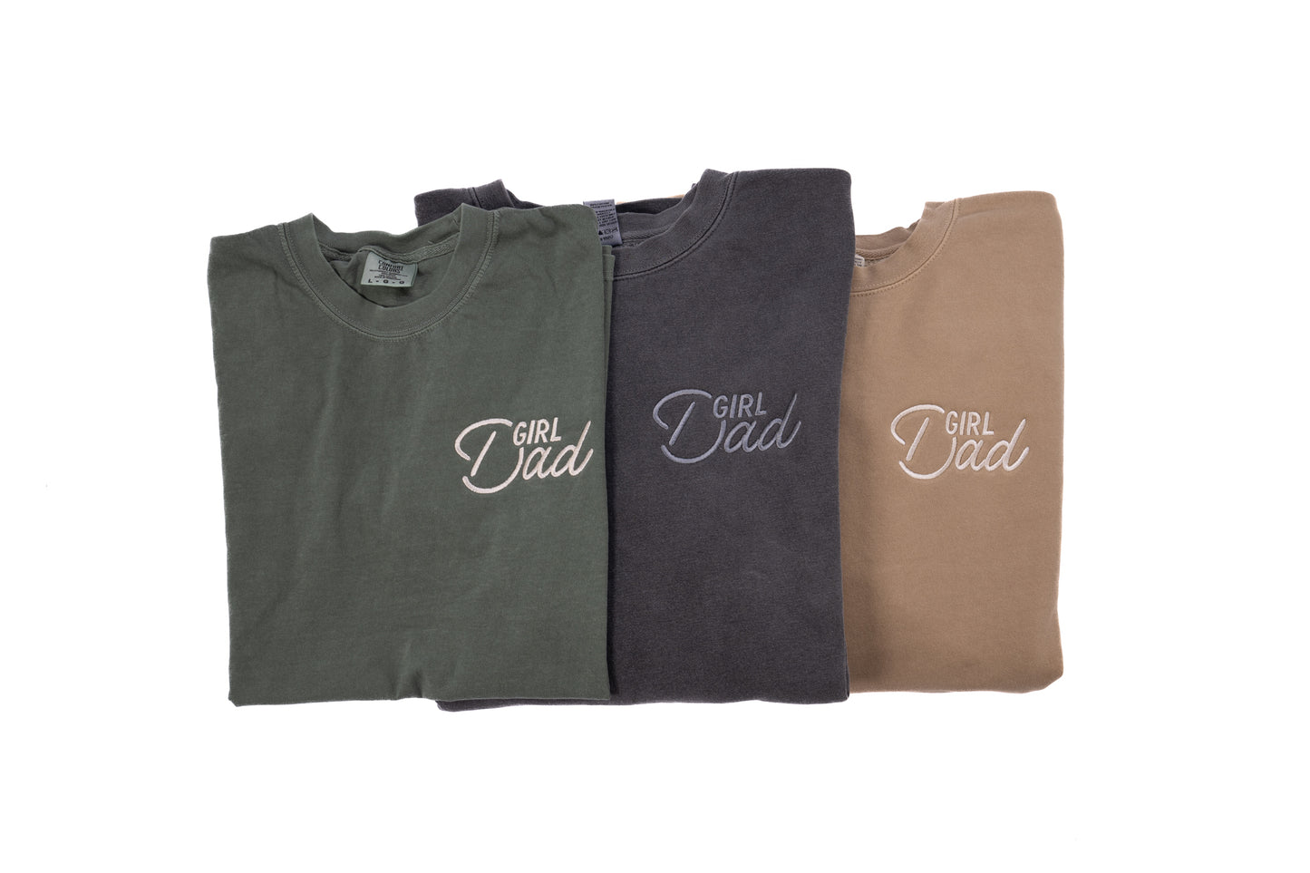 Girl Dad® (Ace, Pocket) - Embroidered Tee (Spruce)