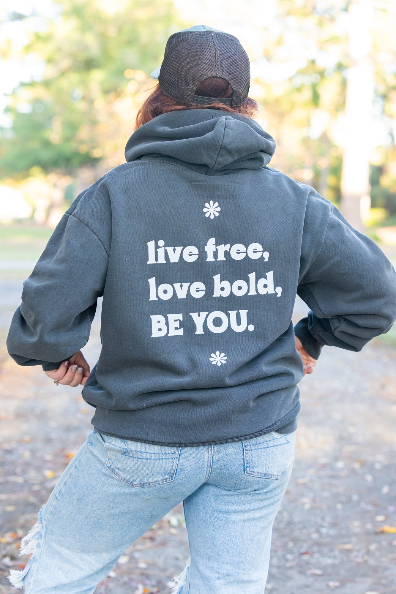 Live Free Love Bold Be You - Mainstreet Hoodie (Vintage Black)