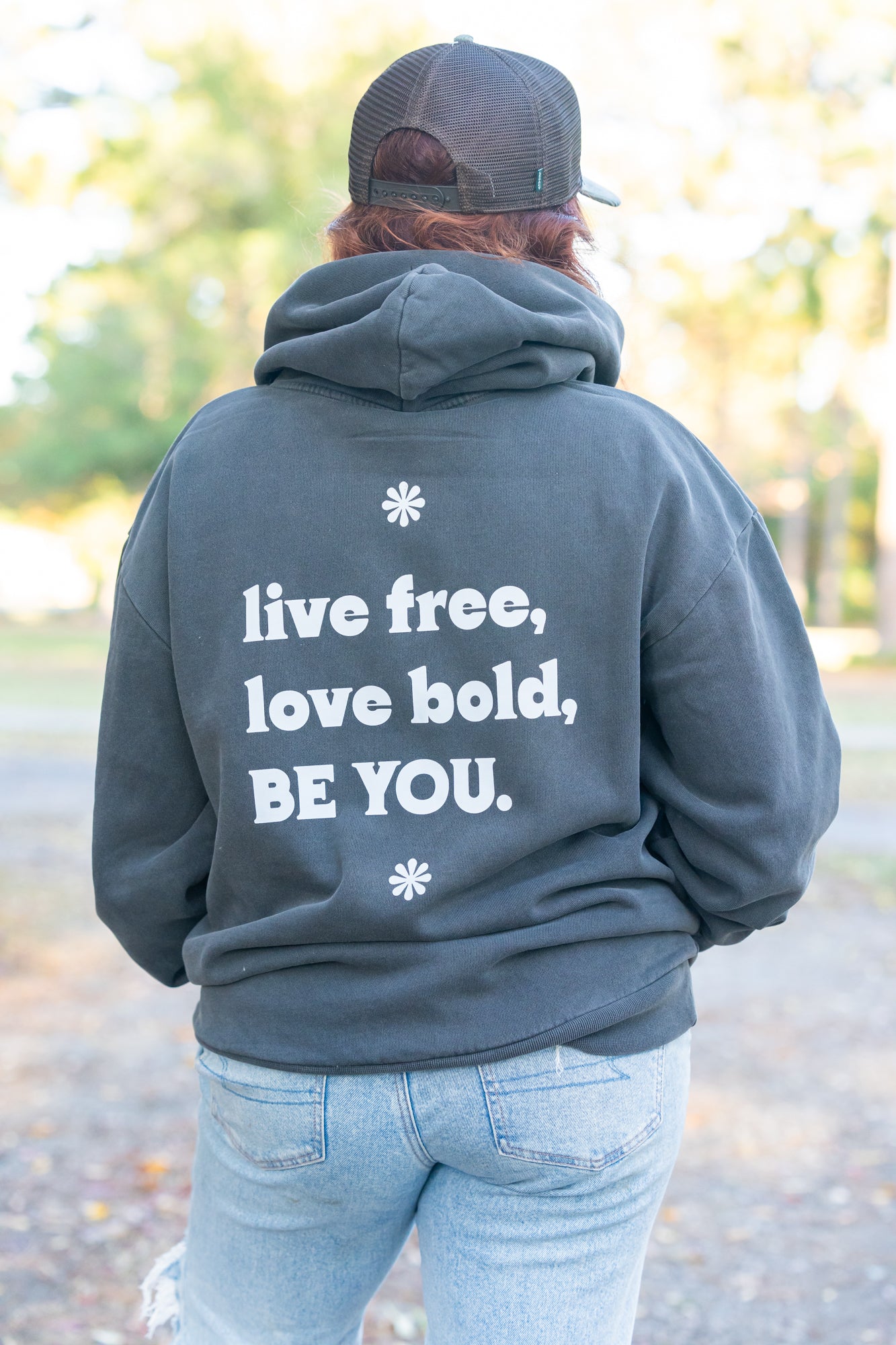 Live Free Love Bold Be You - Mainstreet Hoodie (Vintage Black)