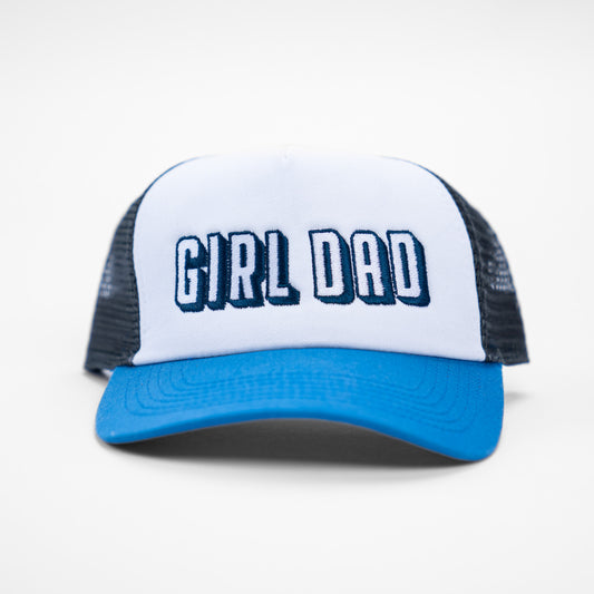 Girl Dad® (Shadow, White/Navy) - Trucker Hat (White/Nassau/Charcoal)