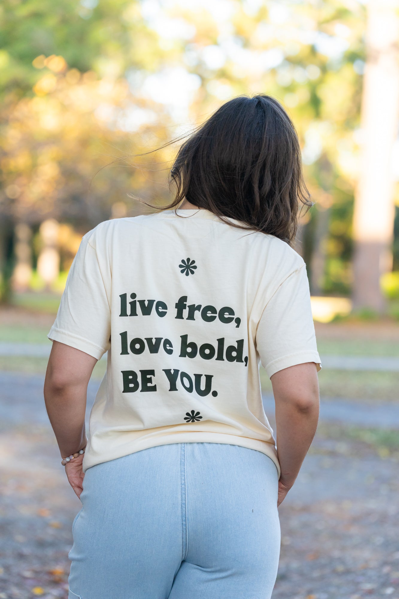 Live Free Love Bold Be You - Tee (Vintage Natural, Short Sleeve)