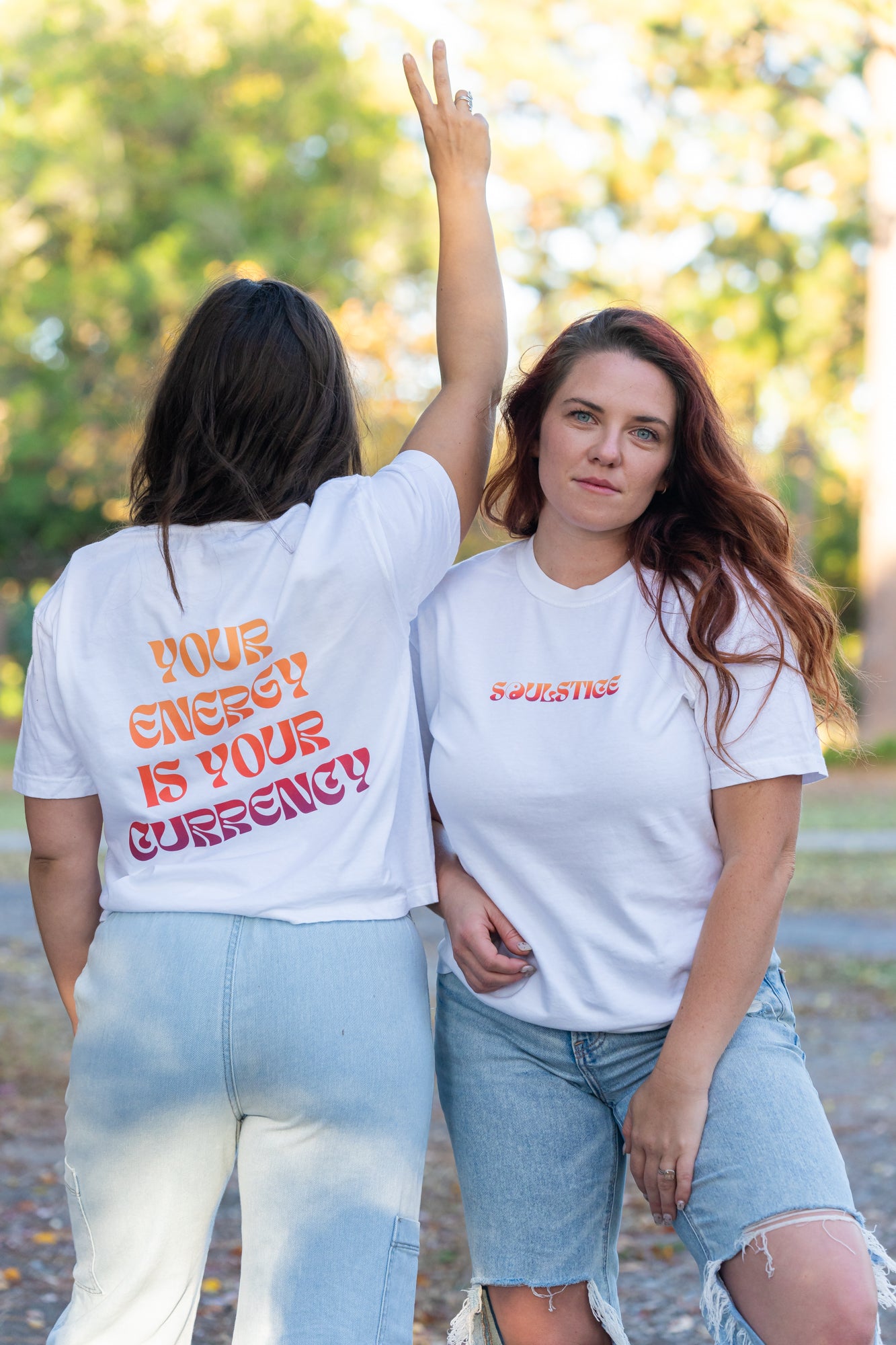 Your Energy Is Your Currency -  Cropped Tee (White)