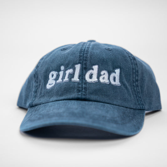 Girl Dad® (LC Murray, Creme/Harbor) - Baseball Hat (Navy)