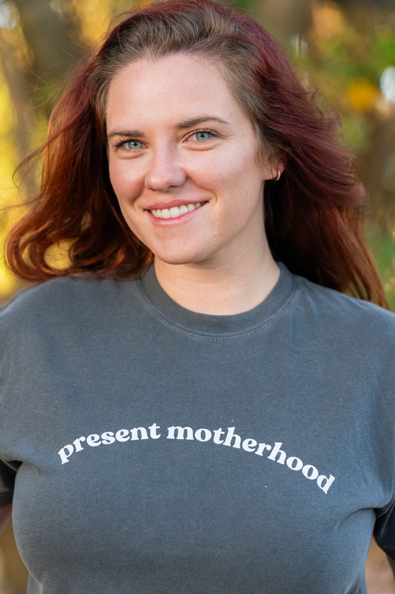 Present Motherhood - Cropped Tee (Smoke)