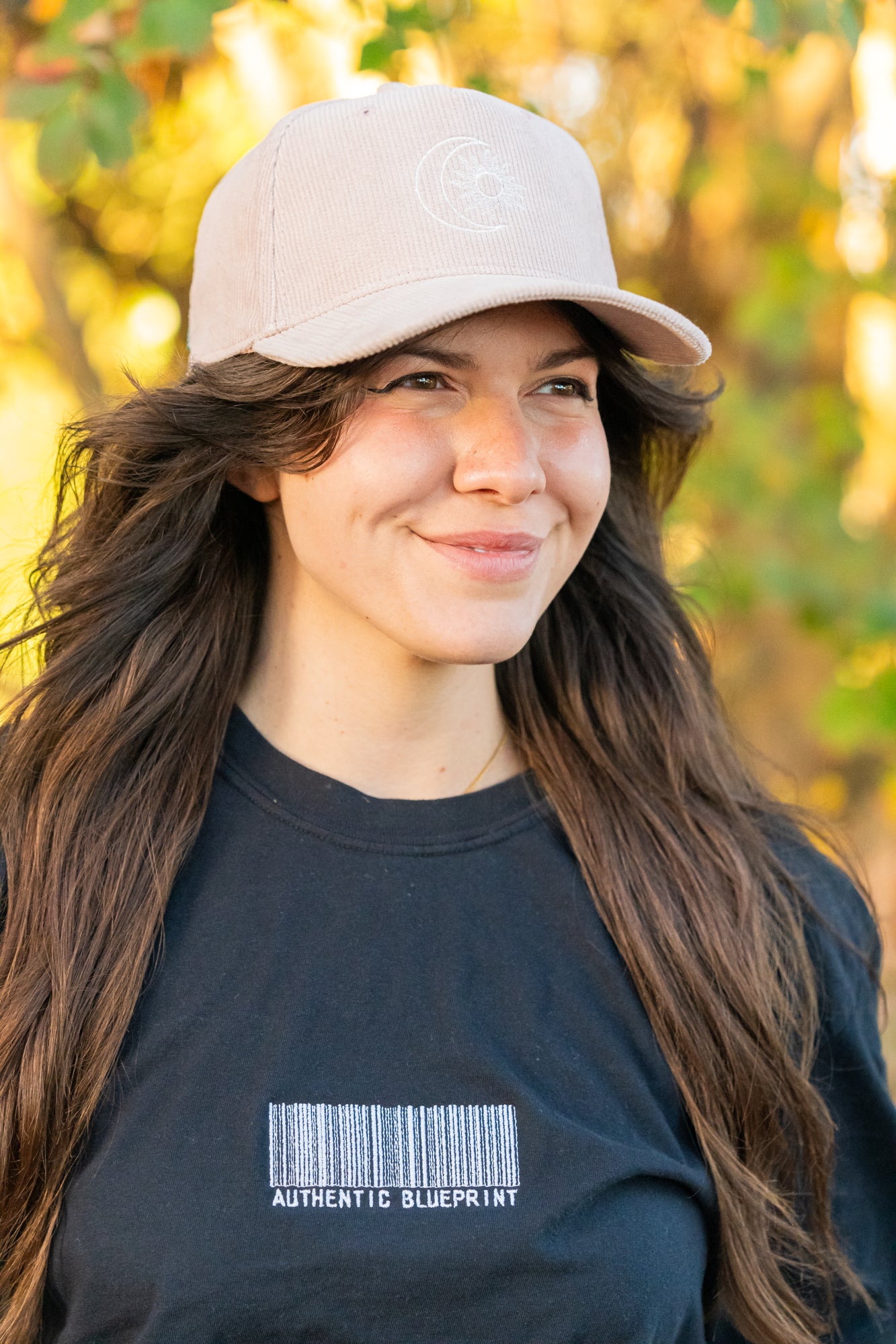 Solar Eclipse - Corduroy Trucker Hat (Dusty Rose)