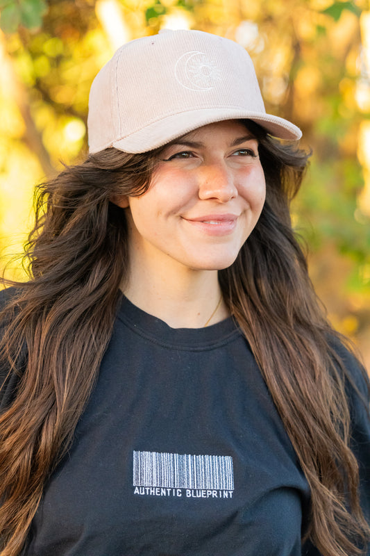 Solar Eclipse - Corduroy Trucker Hat (Dusty Rose)