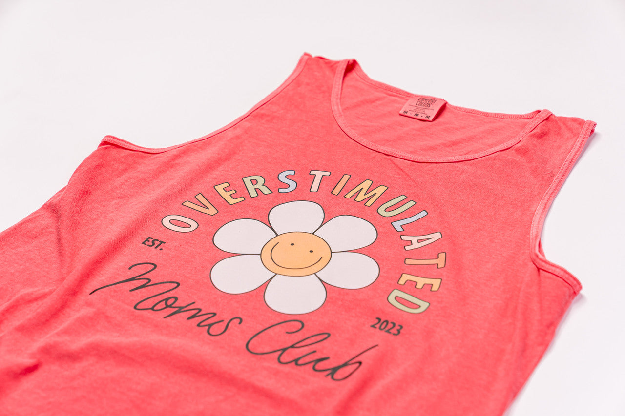 Overstimulated Moms Club - Tank Top (Watermelon)