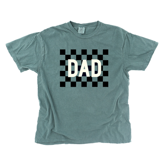 Dad Checkered - Tee (Blue Spruce)