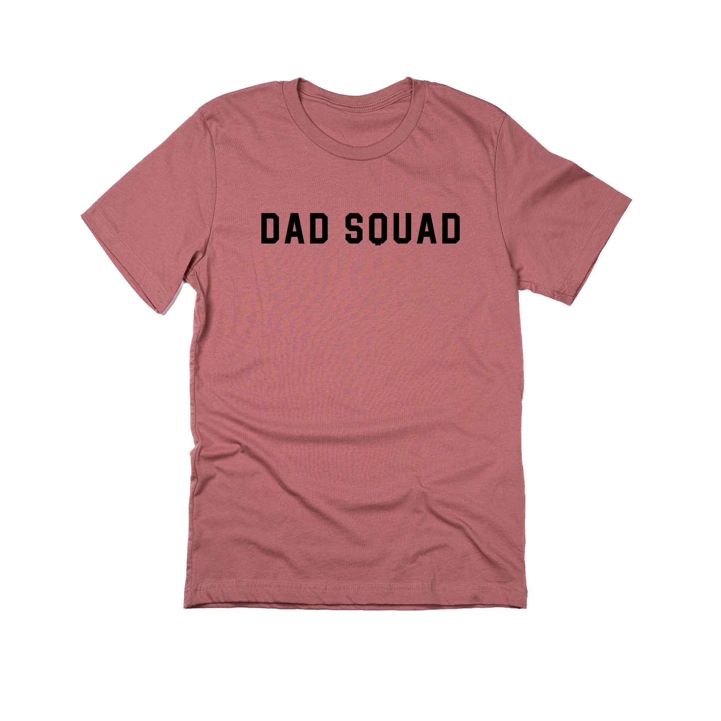 Dad Squad (Black, Across Front) - Tee (Mauve)