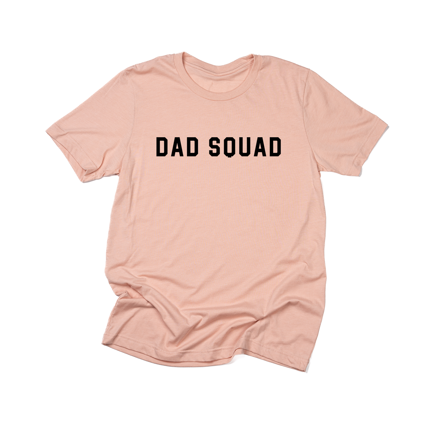 Dad Squad (Black, Across Front) - Tee (Peach)