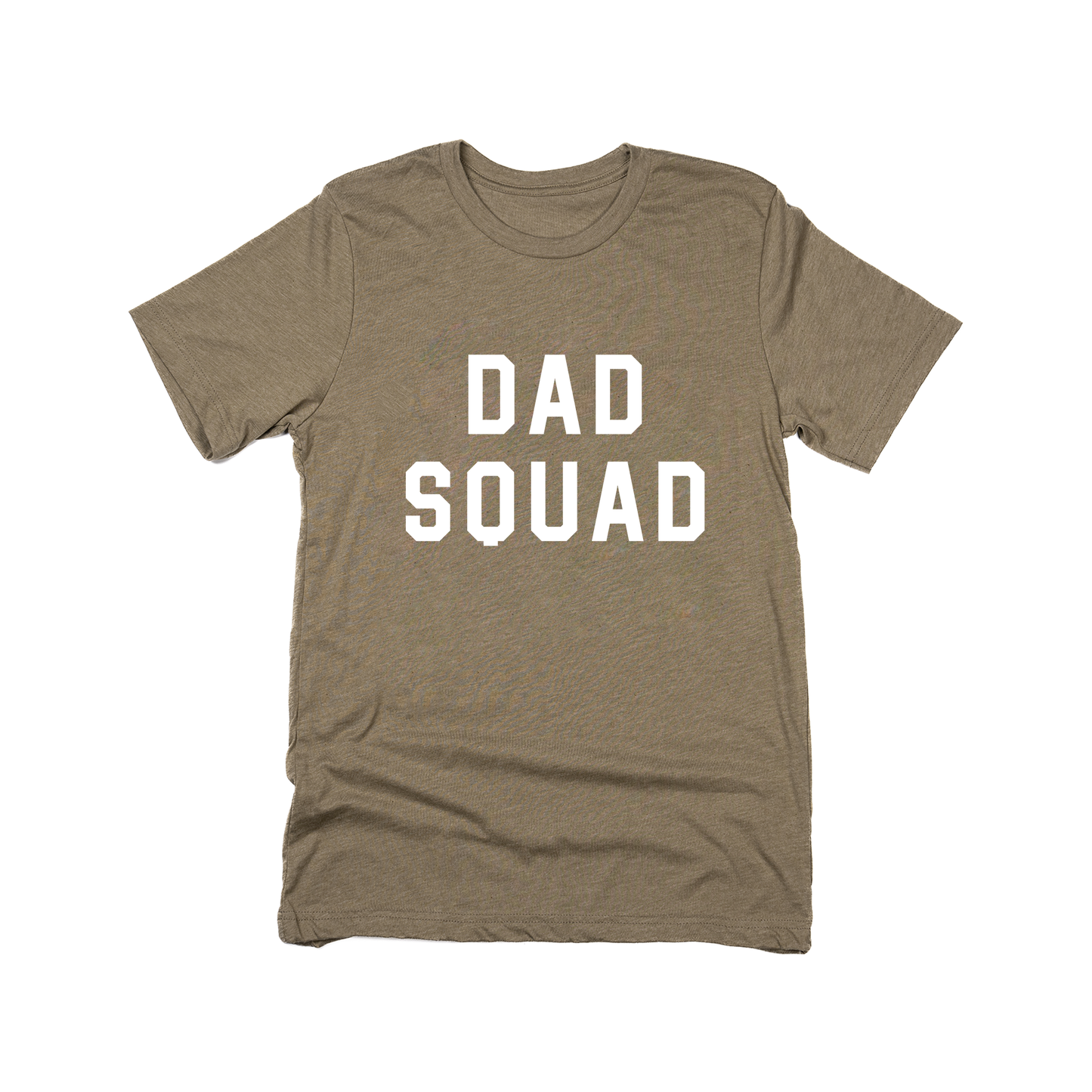 Dad Squad (White, Across Front) - Tee (Olive)