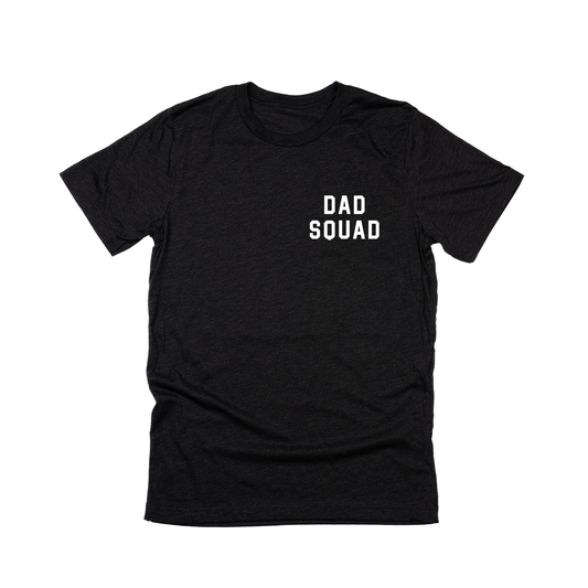 Dad Squad (White, Pocket) - Tee (Charcoal Black)