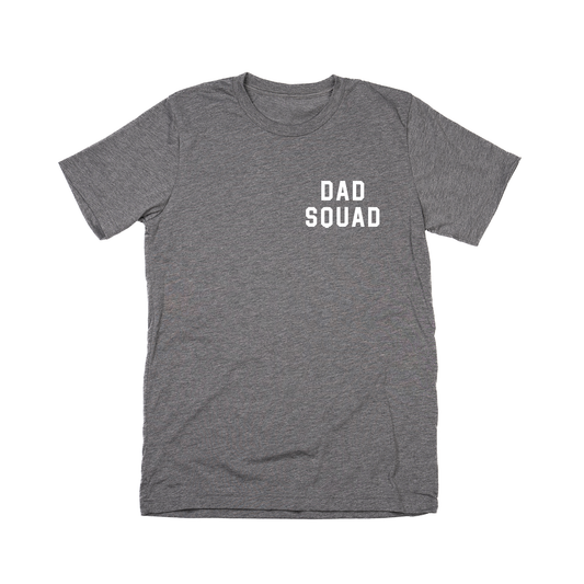 Dad Squad (White, Pocket) - Tee (Gray)