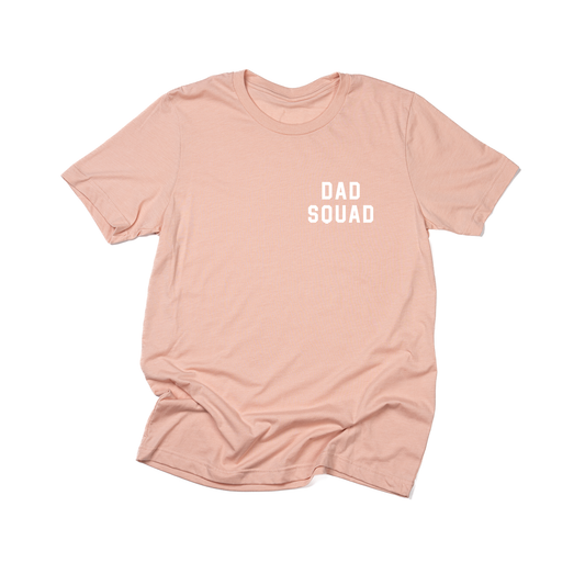 Dad Squad (White, Pocket) - Tee (Peach)