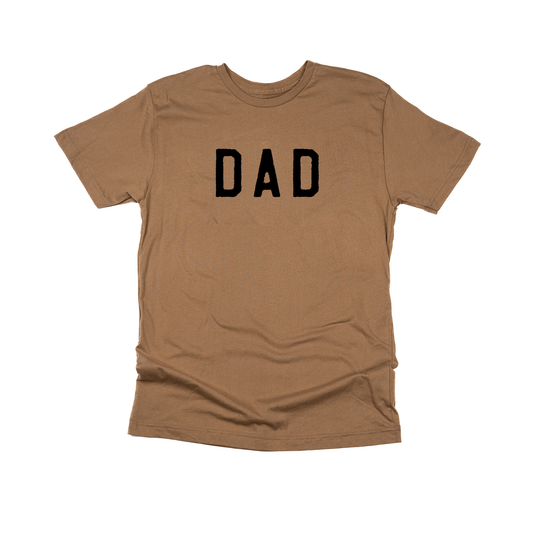 Dad (Rough, Black) - Tee (Coyote Brown)